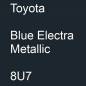 Preview: Toyota, Blue Electra Metallic, 8U7.